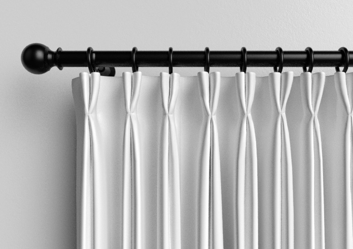 Ascot, Bright White - Made to Measure Curtains - Image 10